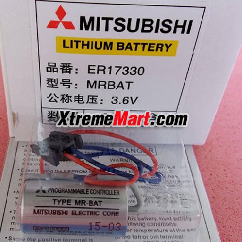แบตเตอรี่ Mitsubishi MR-BAT ER17330V 3.6V 2000mAh Lithium Industrial Battery w/ Plug