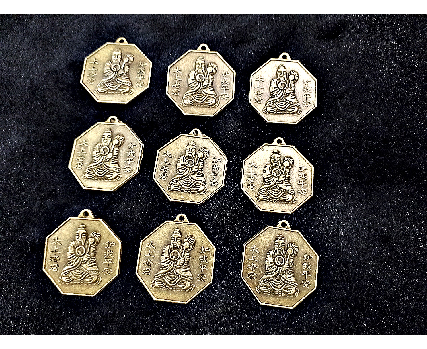 เหรียญเทพเจ้าจีน เหรียญเซียน หยินหยาง ฮวงจุ้ย เทพเจ้าจีน แจกทาน หรือ ของชำรวยของขวัญ เนื้อทองเหลือง (ขายปลีก ขายส่ง)
