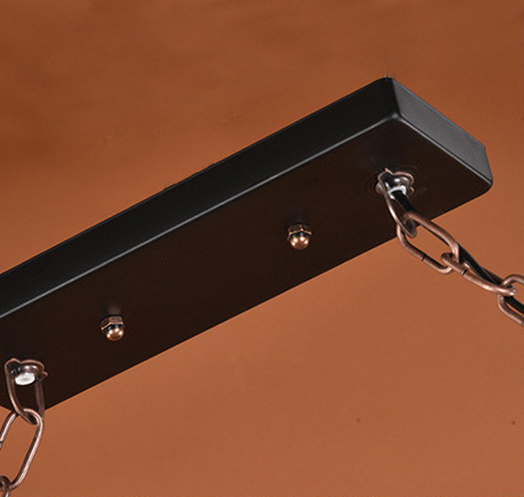 โคมไฟแขวนเพดานไม้เนื้อแข็งท่อนยาว 1.2 เมตร มี spotlight สไตล์ลอฟท์ [052-2]