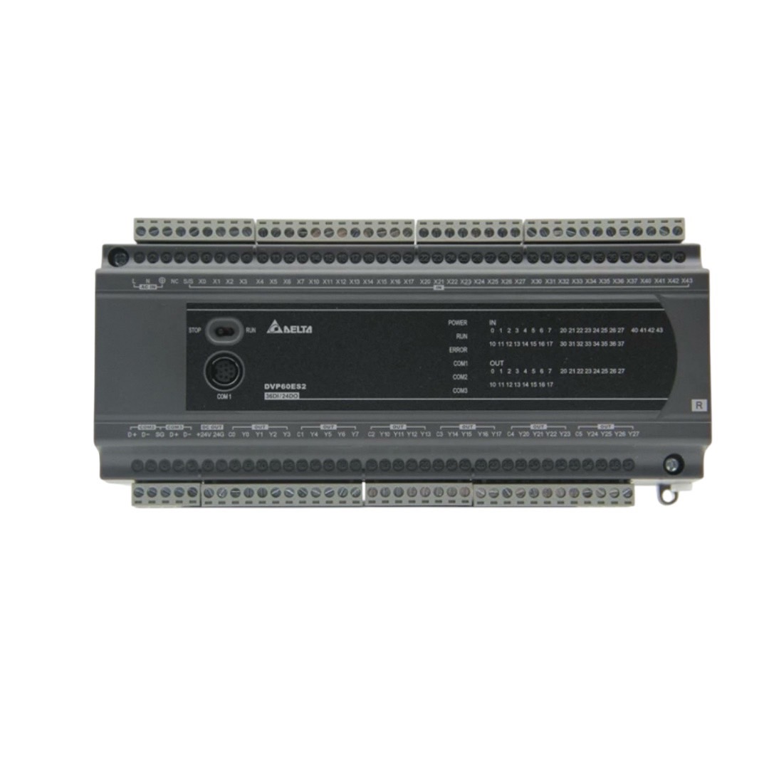 Delta PLC DVP Series Model:DVP60ES200R 36DI/24DO 220V (Relay)