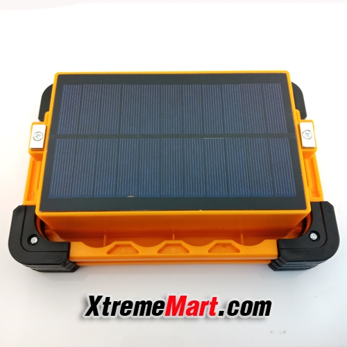 ไฟฉายสปอร์ตไลท์ 40W + Power bank + Solar Cell 1000ลูเมน COB LED 4 โหมด Portable multifunction Spotlight