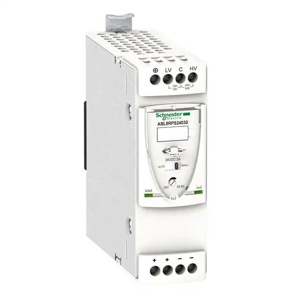 Schneider สวิทชิ่งเพาเวอร์ซัพพลาย 24V ABL8WPS24200, ABL8WPS24400, ABL8RPS24030 3-phase, 380..500V AC, 24V, 3/20/40A