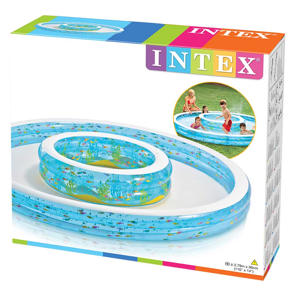 สระน้ำเป่าลมพร้อมบ่อน้ำพุ Intex Wishing Well Inflatable Pool