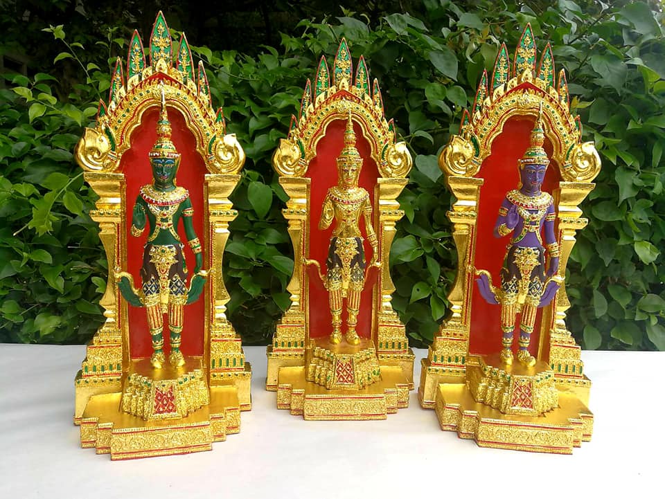 รูปหล่อ เทวดานพเคราะห์ ทั้ง9 เนื้องานเรซิ่น ลงสีปิดทอง (สูง30ซม) (ราคาองค์ละ4500บาท) (งานหล่อทำใหม่ยังไม่ได้ผ่านพิธีปลุกเสก)