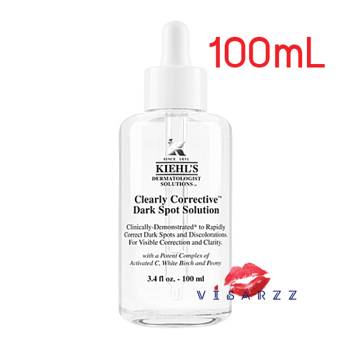 (Bonus Size 100mL) Kiehl's Clearly Corrective Dark Spot Solution เซรั่มเข้มข้น สูตรลดเลือนจุดด่างดำ ช่วยให้ผิวหน้าเนียนใส ไม่หมองคล้ำ