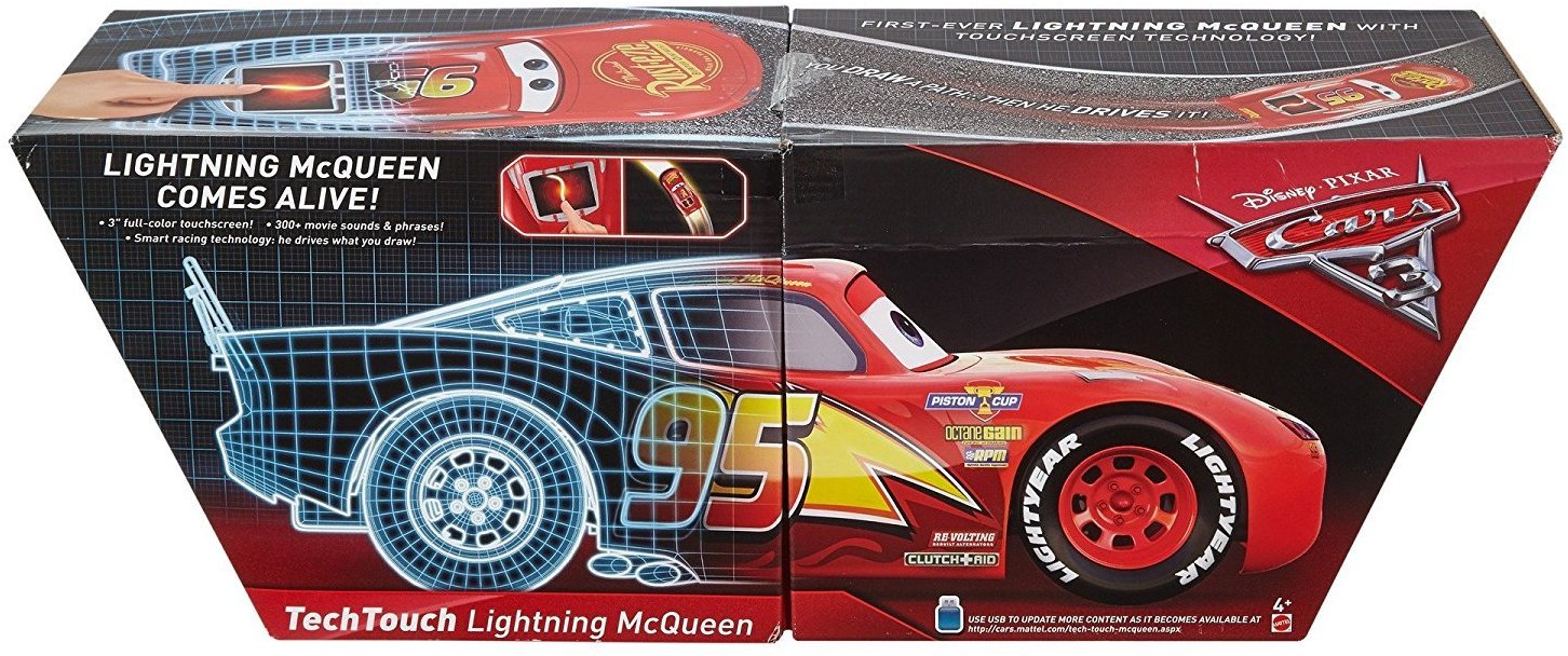 รถบังคับแบบไร้รีโมทสุดเจ๋ง Disney Lightning McQueen Tech Touch Vehicle