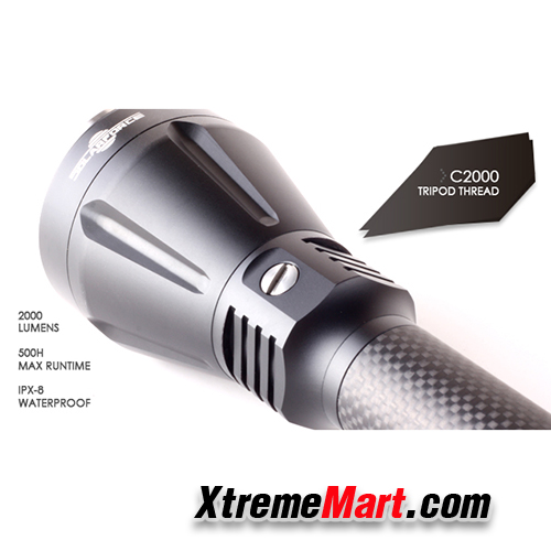 ไฟฉาย Solarforce C2000 CREE MT-G2 high-power output LED ใส่แบตเตอรี่ 18650 x 3