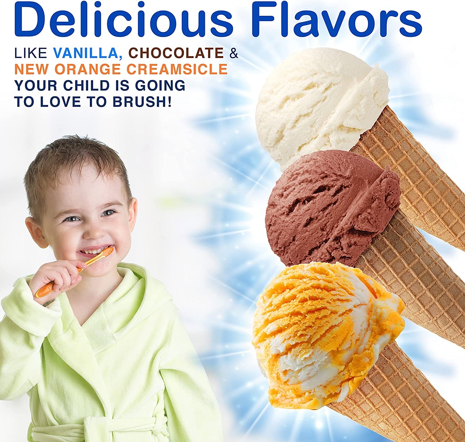 ยาสีฟันผสมฟลูออไรด์สำหรับเด็ก Tanner's Tasty Paste Antivacity Fluoride Toothpaste with XYLITOL (Cha Cha Chocolate)