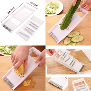 ที่สไลด์ผัก 5 in1 ที่ขูดผัก หั่น ซอย ที่ปอกผลไม้ ที่ขูดมะลกอ สไสด์มันฝรั่ง