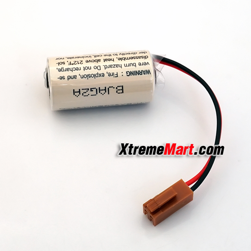 แบตเตอรี่ FDK (SANYO) CR17335SE (2/3A) พร้อมสายและขั้วน้ำตาล Battery Lithium 3V 1800mAh