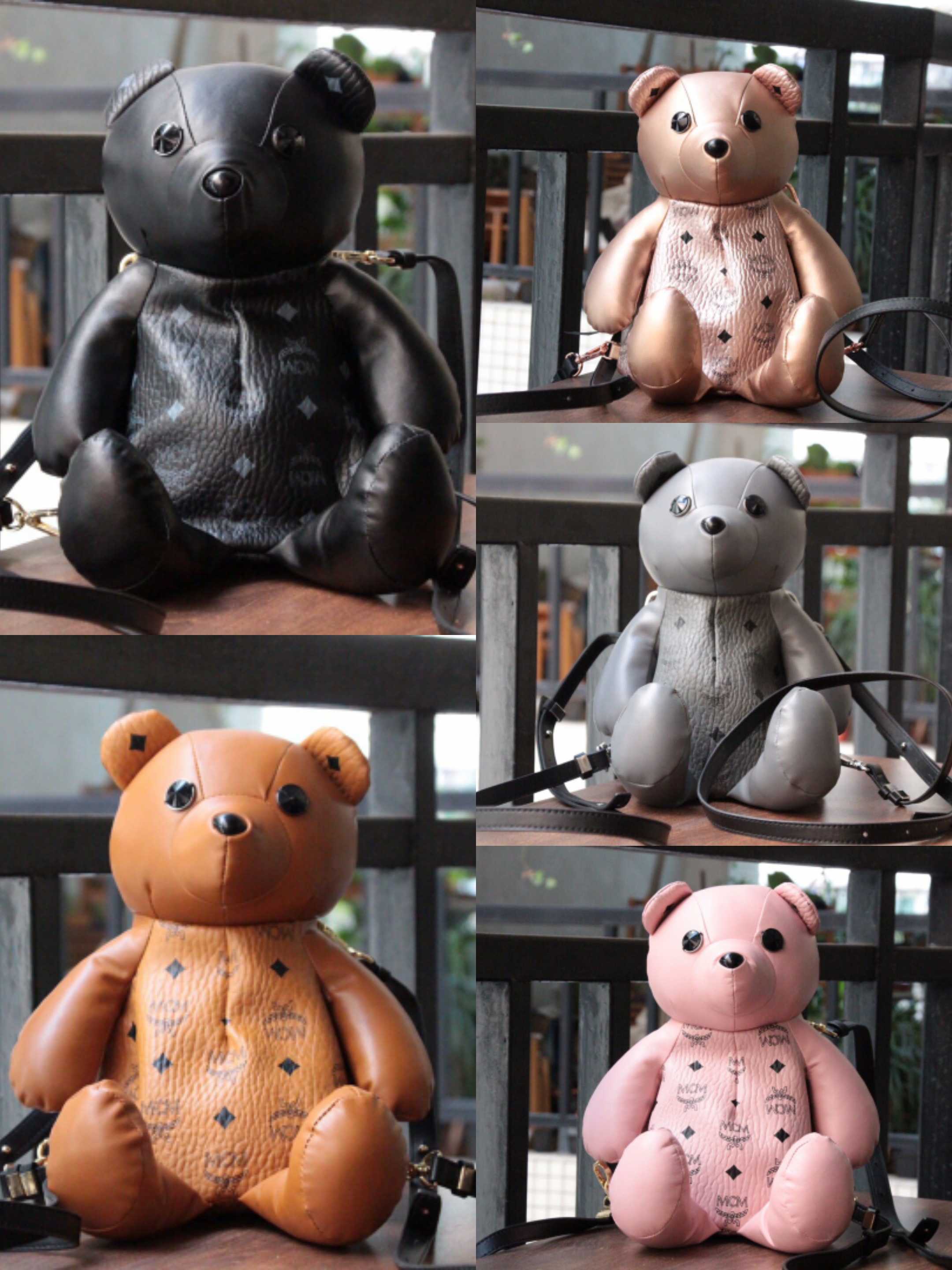 กระเป๋า mcm backpack รูปหมี 38 cm