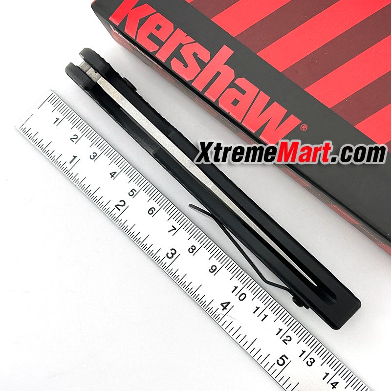 มีดพับ Kershaw7600 ด้ามสีดำ พกพาง่าย ด้ามจับถนัดมือ มีดเดินป่า มีดแคมป์ปิ้ง