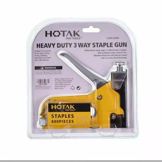 HOTAK เครื่องยิงแม็ก แม็กซ์ยิงบอร์ด แม๊กยิงไม้ตัวใหญ่ Stappleสแตปเปิ้ลยิงบอร์ด สำหรับงานหนักพร้อมลูกแม๊กซ์1กล่อง