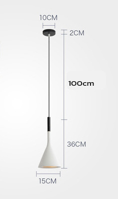 โคมไฟแขวนเพดานสไตล์โมเดิร์น 15x36cm [100104]