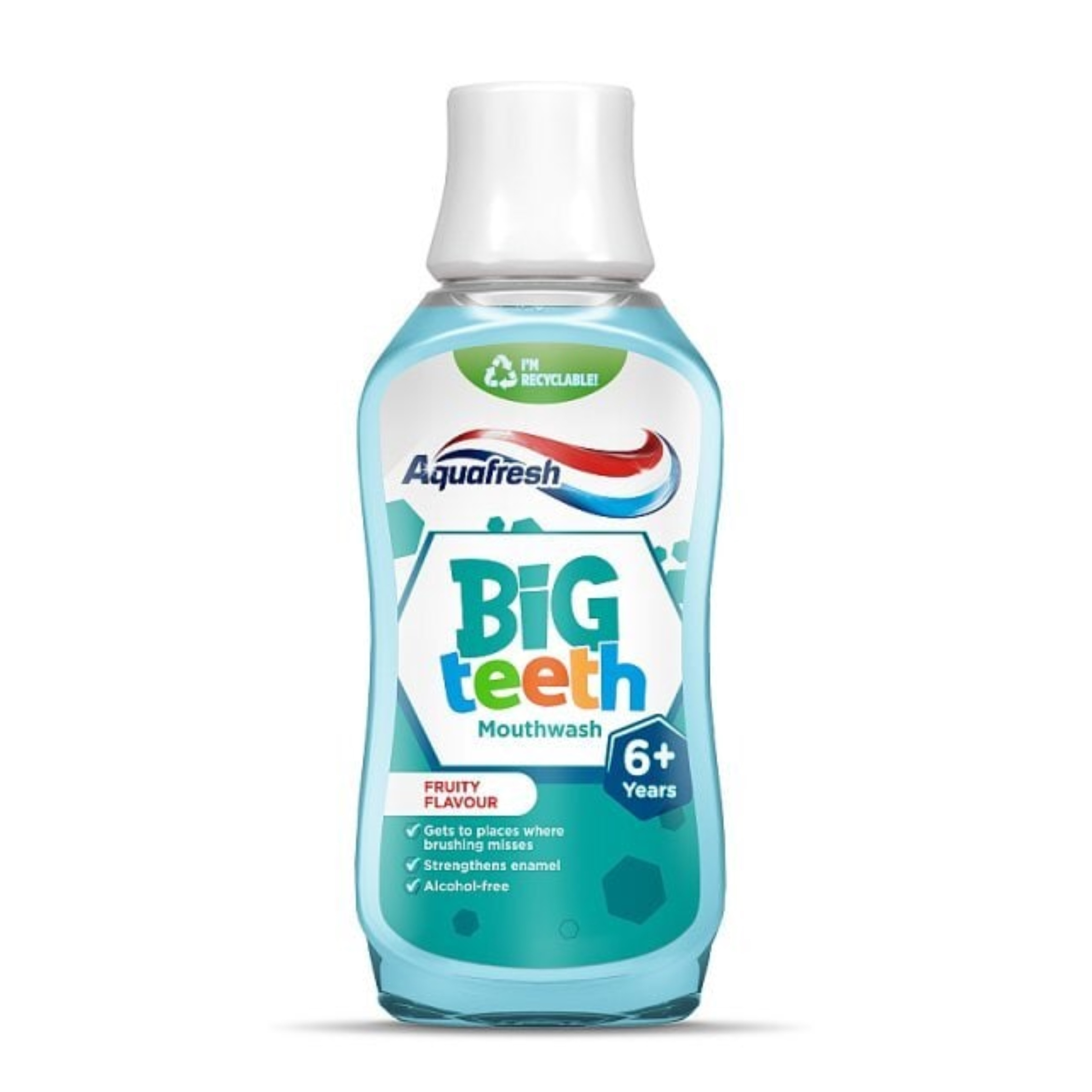 น้ำยาบ้วนปากสำหรับเด็ก Aquafresh Big Teeth Fluoride Mouthwash 6+ Years