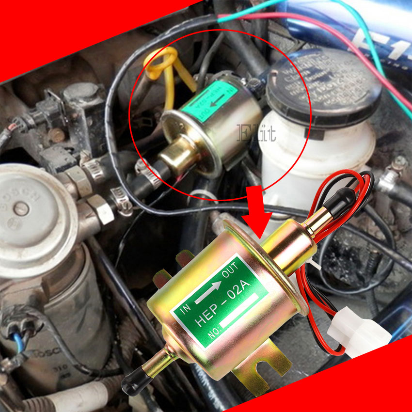 Elit ปั๊มติ๊ก ปั๊มเชื้อเพลิงน้ำมันแรงดัน สำหรับรถดีเซลและเบนซิน 12V Universal Gasoline&Diesel Fuel Pump 12V