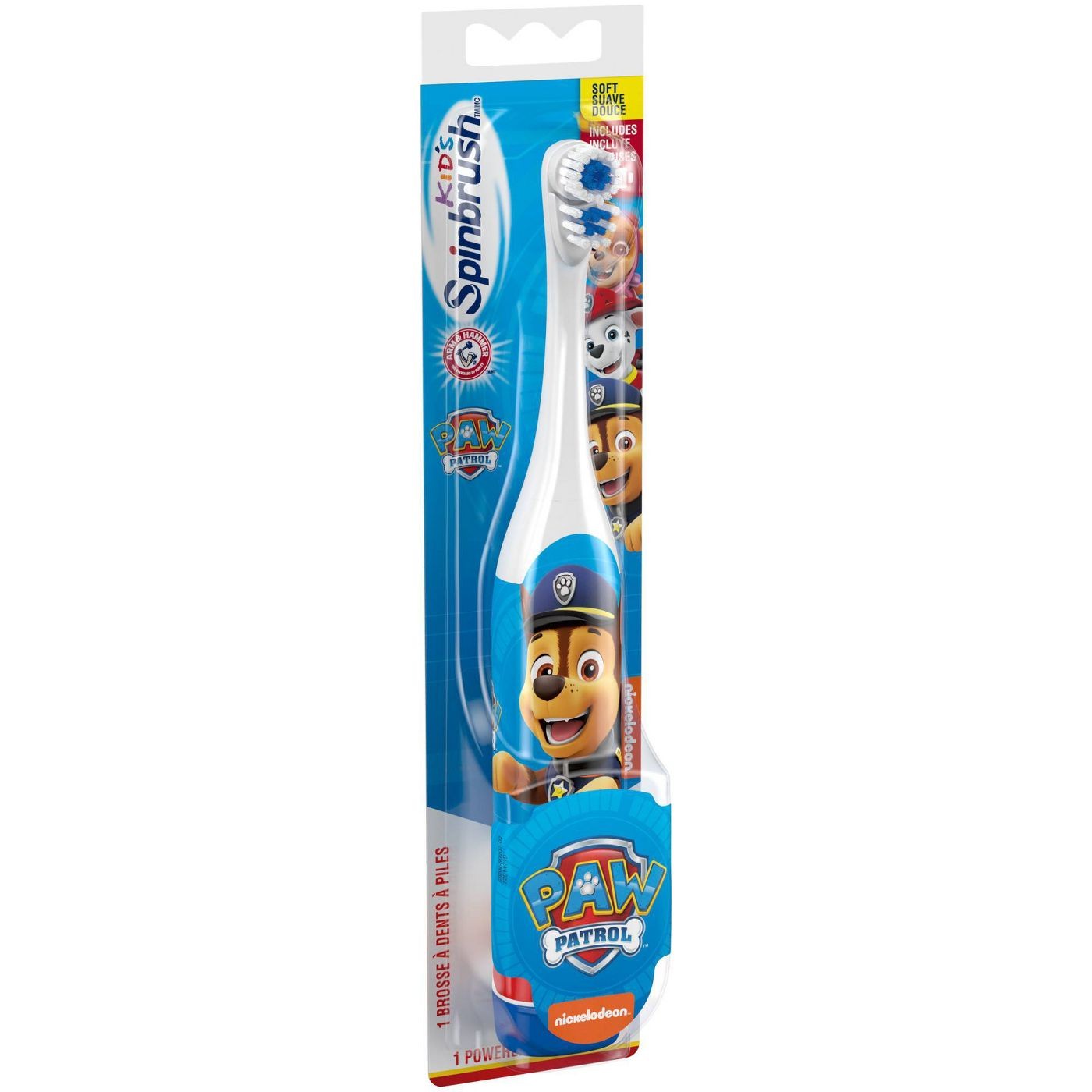 แปรงสีฟันอัตโนมัติสำหรับเด็ก Arm & Hammer Spinbrush Kids Paw Patrol Chase Battery Toothbrush