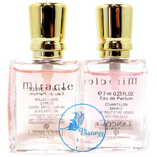 Lancome Miracle EDP 7 mL หัวสเปรย์ ไม่มีกล่อง น้ำหอมที่ขึ้นแท่นตำนาน หญิงสาวทุกคนต้องเคยผ่านกลิ่นนี้ กลิ่นหอมบริสุทธิ์เหมือนอยู่ท่ามกลางสวนดอกไม้ กล