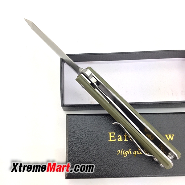 มีดพับ Eafengrow EF65 ด้ามเขียว 58-60HRC D2 Blade G10 Handle Folding knife Survival Camping tool tactical edc outdoor