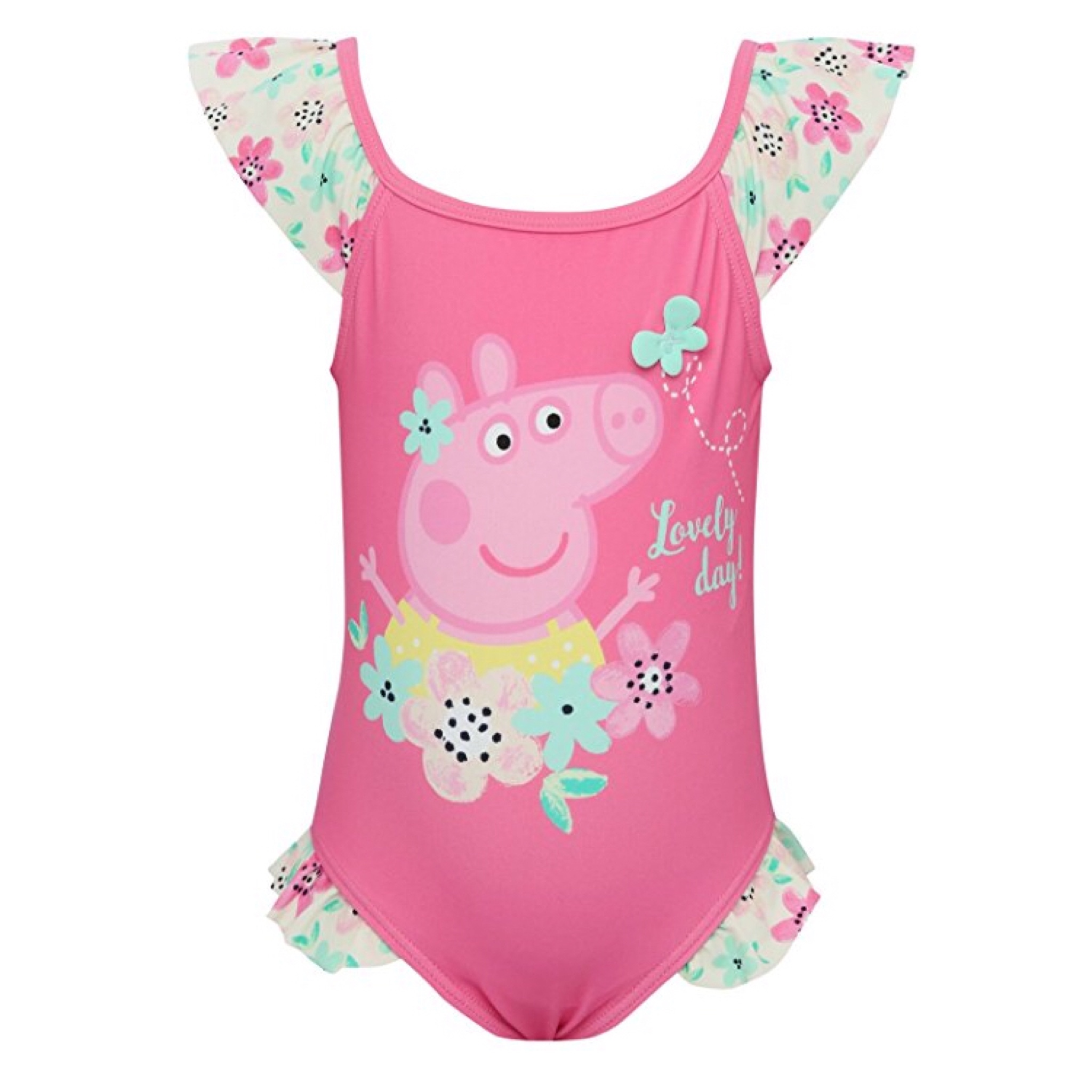 ชุดว่ายน้ำสำหรับเด็ก M&Co Peppa Pig Frill Swimsuit (Lovely Day!)