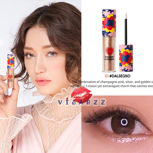 3CE Maison Kitsune Eye Swittch #Dalsegno อายแชโดวลิควิด ทาได้ทั้งใต้ตา และเปลือกตา กลิตเตอร์ วิ้งๆ วับๆ สวยระยิบระยับมากๆค่า มาพร้อมแพคเกจลวดลายสุดคิ้ว