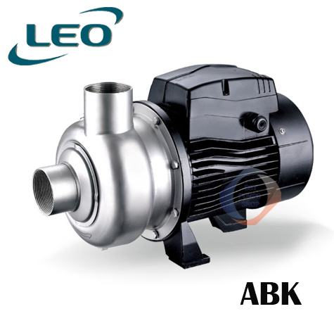 LEO ABK ปั้มน้ำหอยโข่งสแตนเลสใบพัดกึ่งเปิด