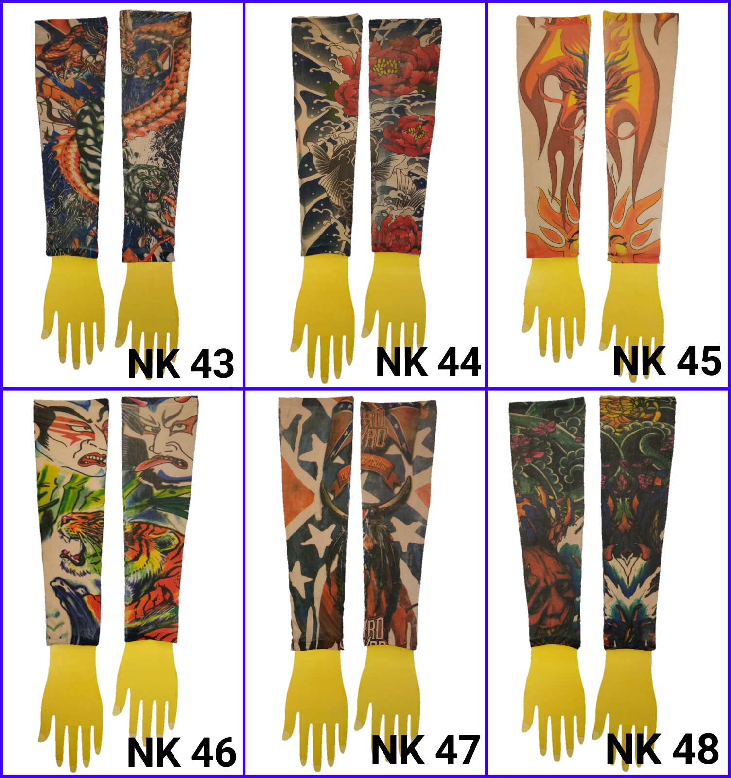 ปลอกแขนลายสัก ปลอกแขนลายแทททู ปลอกแขนมีลาย