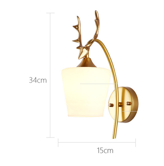 โคมไฟติดผนังภายในรูปหัวกวาง [W-3030]