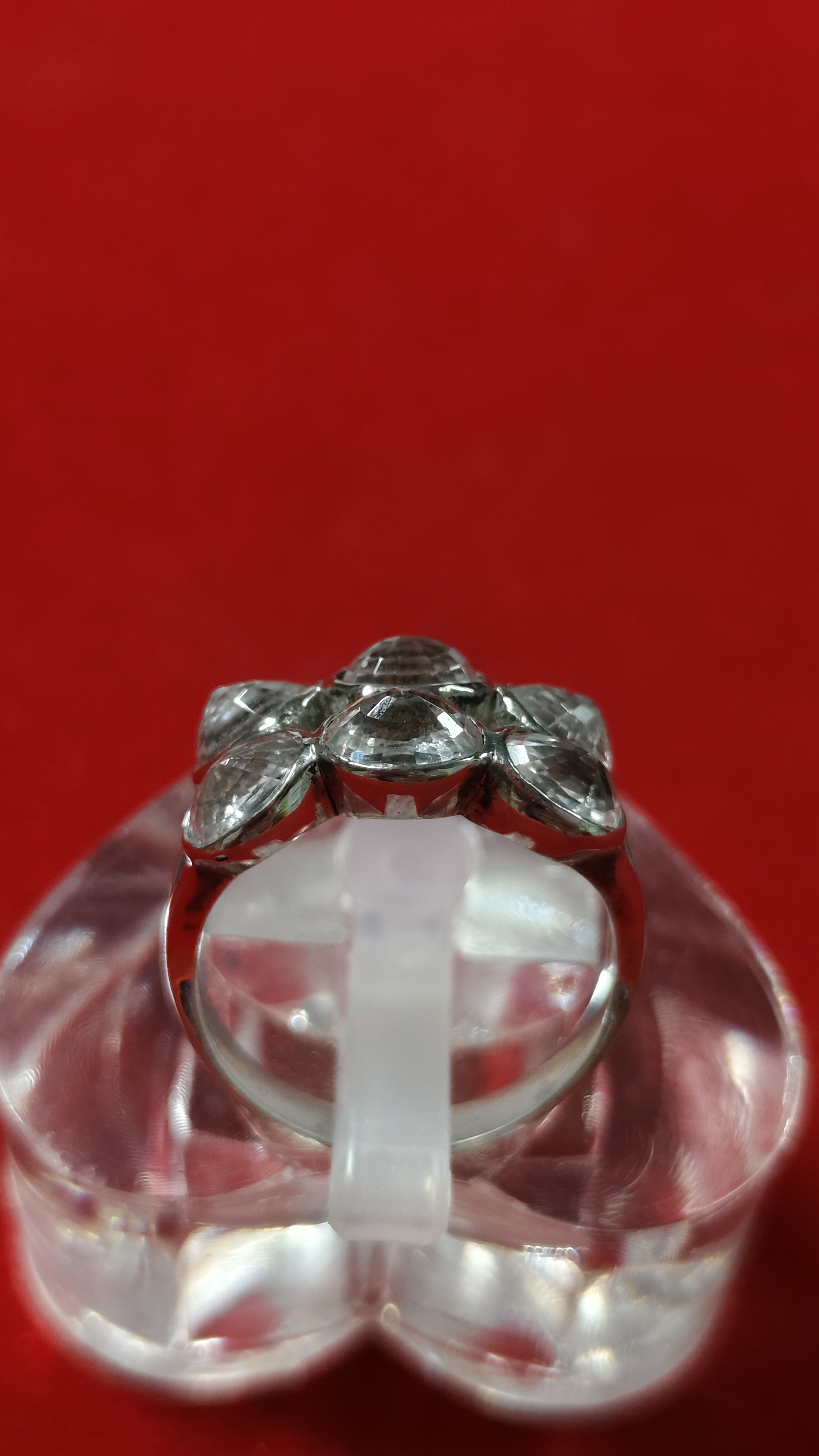 #แหวนเพทายขาว รหัสR-0054