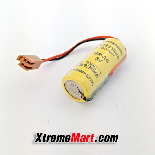 แบตเตอรี่ Panasonic BR-AG 3V 2200 mAh ขั้วน้ำตาล Non Rechargeable Lithium Battery (ราคาก้อนละ)