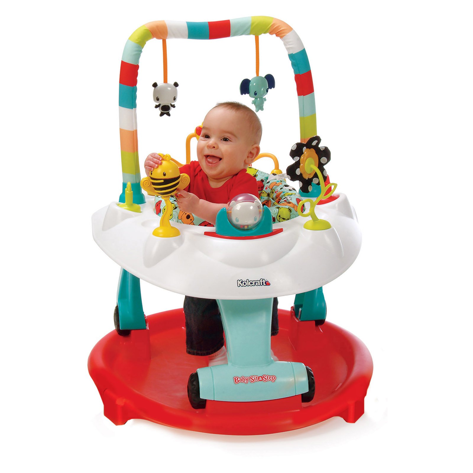 โต๊ะกิจกรรมเสริมพัฒนาการ Kolcraft Baby Sit & Step 2-in-1 Acitivity Center - Bear Hugs (Blue)