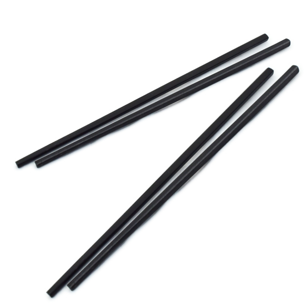 ตะเกียบเมลามีนสีดำสไตล์ญี่ปุ่นยาว9.5นิ้วแพค10คู่