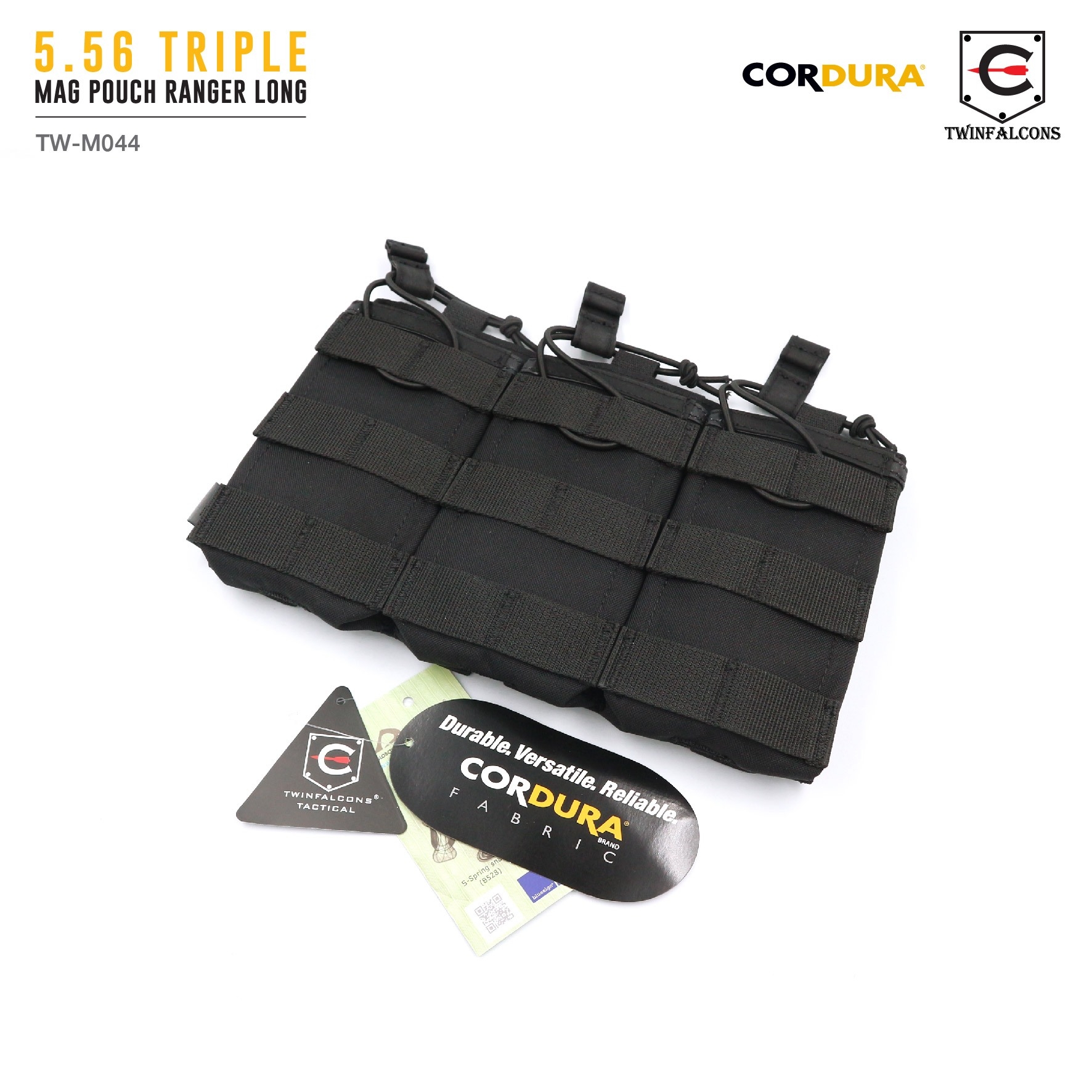 ซองแม็กกาซีน 5.56 Triple Mag Pouch Ranger Long ( Twinfalcons ) [ TW-M044 ] (K0730)