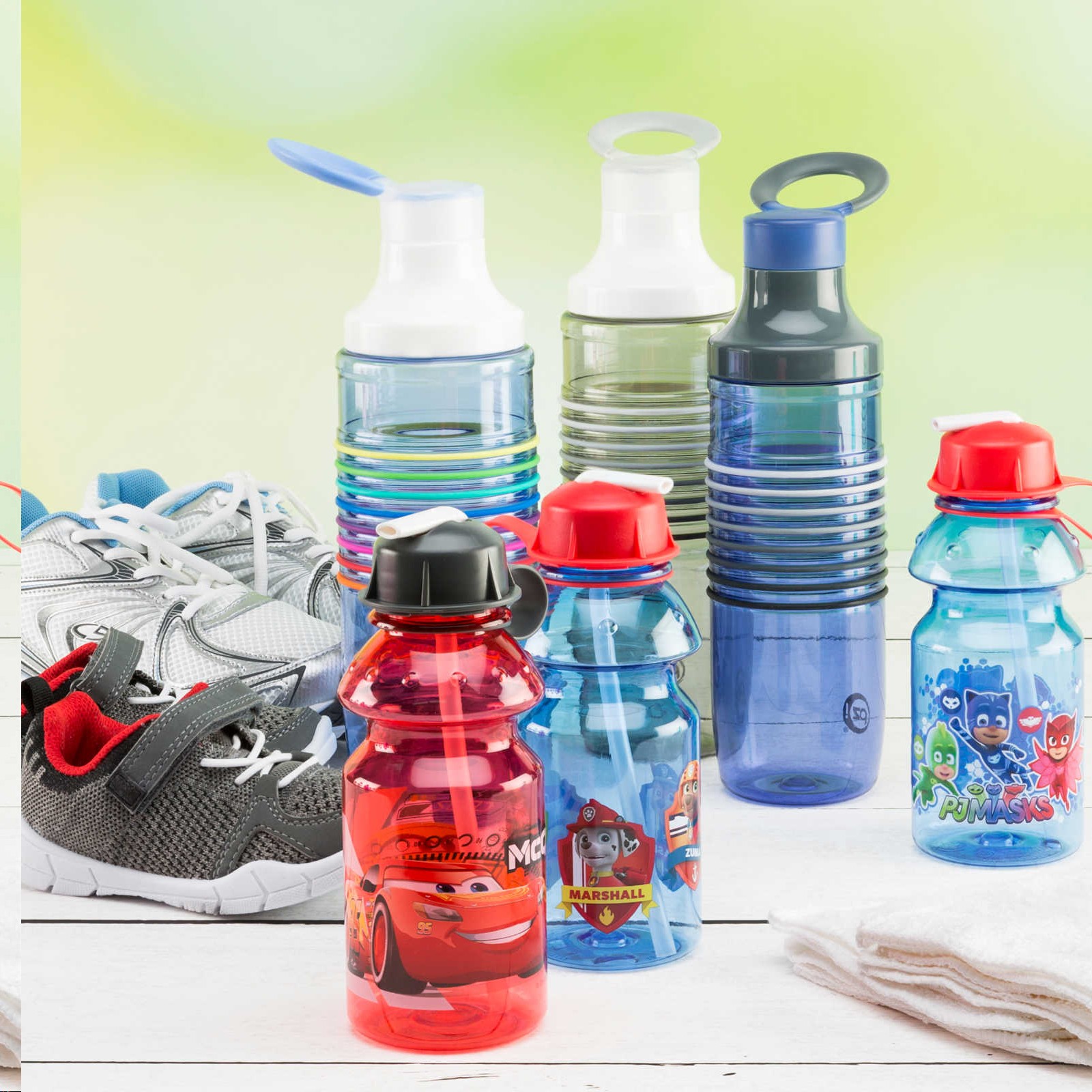 กระติกน้ำสำหรับเด็ก Zak! Water Bottle for Kids (Cars 3 Lightning McQueen & Cruz Ramirez)