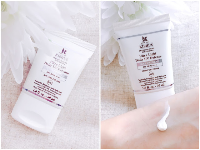 (ลดพิเศษ 35%) Kiehl's Ultra Light Daily UV Defense Tone Up Cream SPF50 PA++++ Anti-Pollution 30mL ครีมกันแดดเนื้อบางเบา ปรับโทนสีผิวให้ดูสว่างขึ้นทันทีและเสริมความชุ่มชื้นอย่างเต็มเปี่ยม