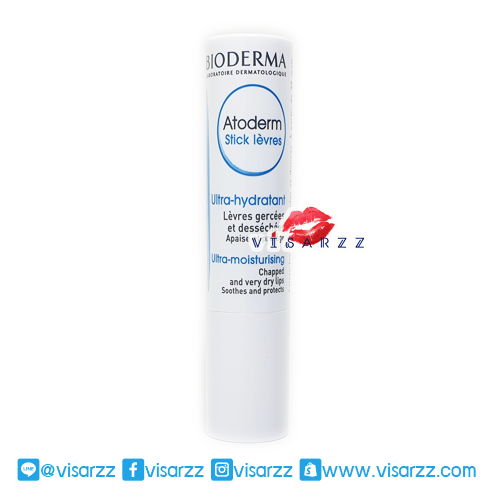 Bioderma Atoderm Moisturizing Stick 4 g ลิปบาล์มสูตรอ่อนโยน สำหรับสาวที่แพ้ง่าย ปากแตก ลอก เป็นขุย ทาก่อนลงลิปสติกช่วยให้สีติดทน