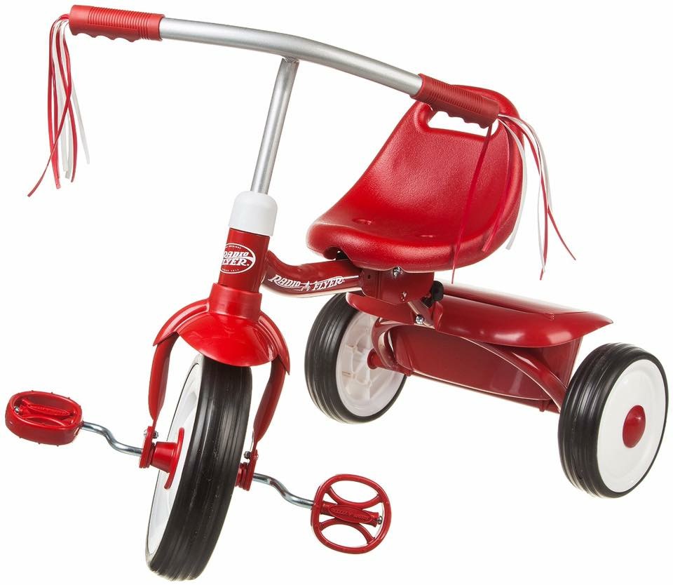 จักรยานสามล้อพับเก็บได้สำหรับเด็กเล็ก Radio Flyer Folding Trike 2Go (Red)