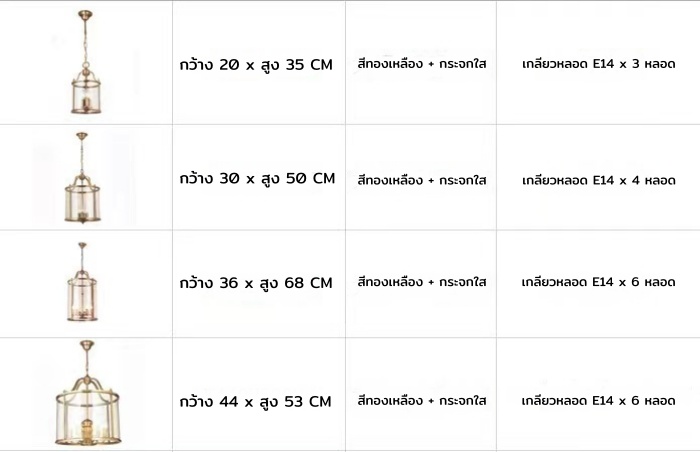 โคมไฟแขวนเพดานกระจกใสทรงกระบอกสไตล์อเมริกัน [GLS-1108]