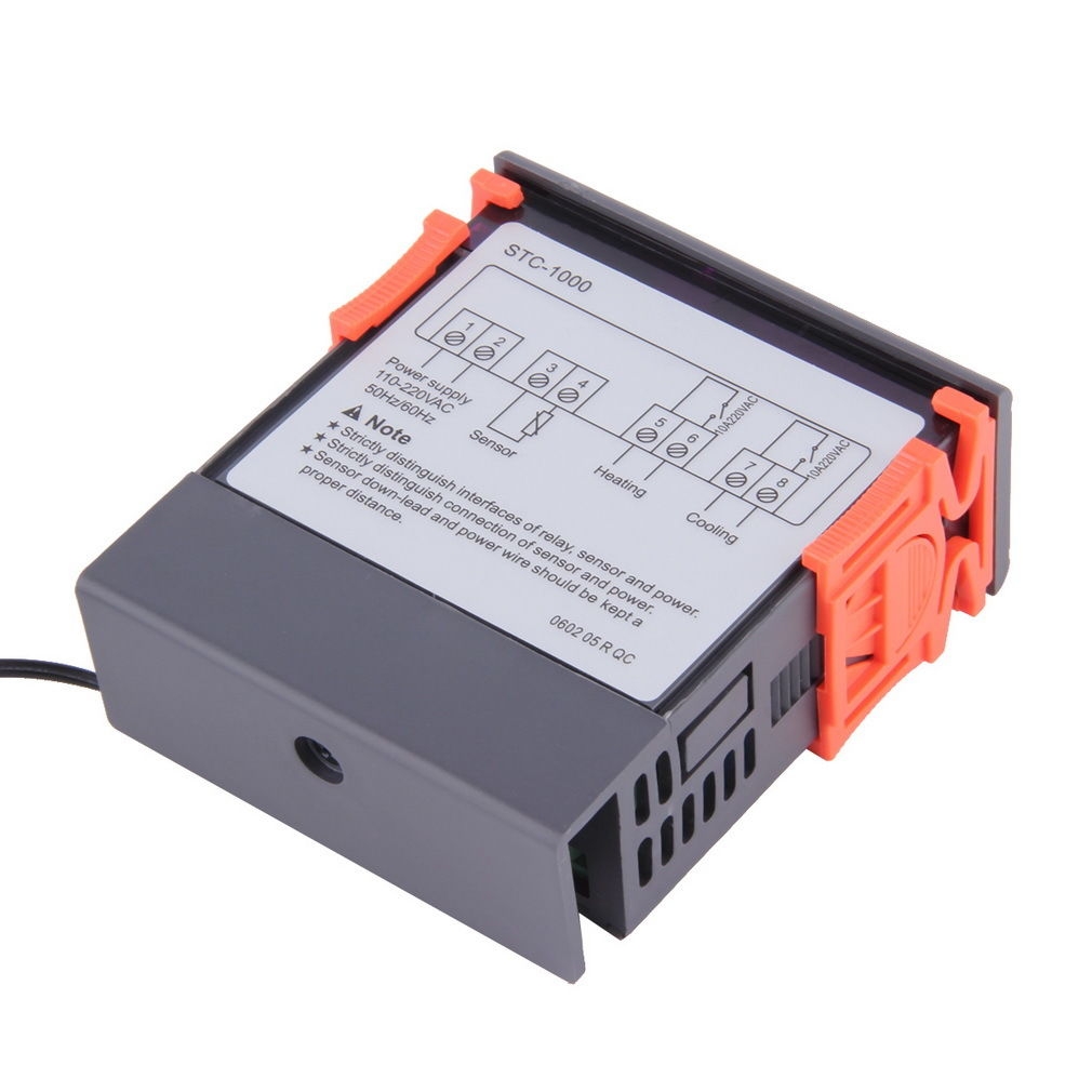 เครื่องควบคุมอุณหภูมิ STC-1000 Temperature Controller Thermostat Aquarium STC1000 Incubator Cold