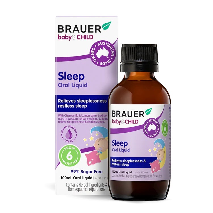 วิตามินเสริมการนอนหลับสำหรับเด็กชนิดน้ำ BRAUER Baby & Child Sleep