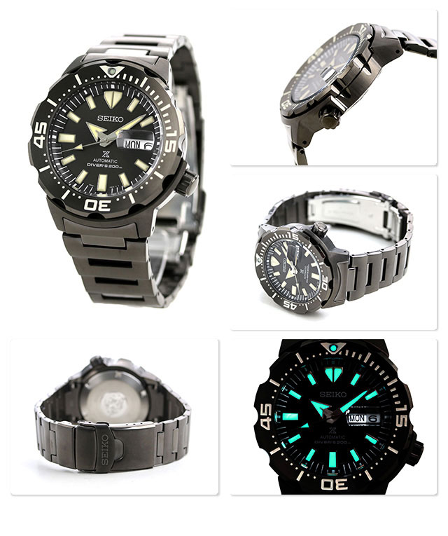Karnvera Shop นาฬิกาข้อมือผู้ชาย Seiko Men's Prospex Monster Automatic Diver's Watch - SRPD29K1