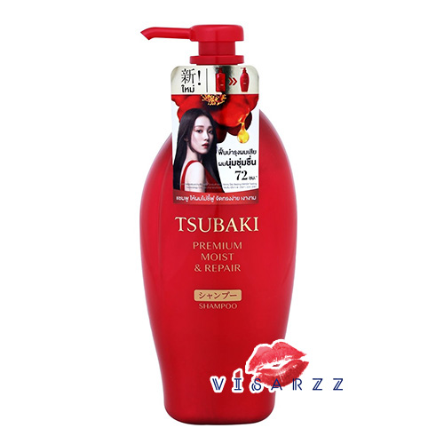 (ขวดแดง Shampoo 450mL) Shiseido Tsubaki Premium Moist & Repair Shampoo 450mL สูตรเพิ่มความชุ่มชื้นให้กับเส้นผม ช่วยให้ผมไม่ชี้ฟู มีน้ำหนัก จัดทรงได้ง่ายยิ่งขึ้น ดูสุขภาพดี