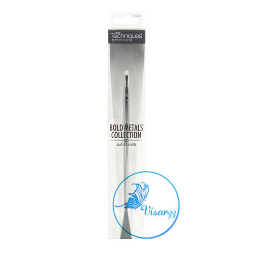 Real Techniques by Samantha Chapman Bold Metals # 202 Angled Liner Brush แปรงทาอายไลน์เนอร์ หัวแปรงโค้ง เหมาะแก่การเขียนขอบตา ซอกไซไปตามแนวขนตา