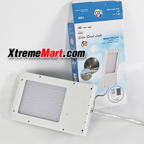 ชุดโคมไฟถนนโซล่าเซลล์ ระบบ Sensor ปิด-เปิดอัตโนมัติ 24 LED แสงสีขาว for Street Light and Outdoor