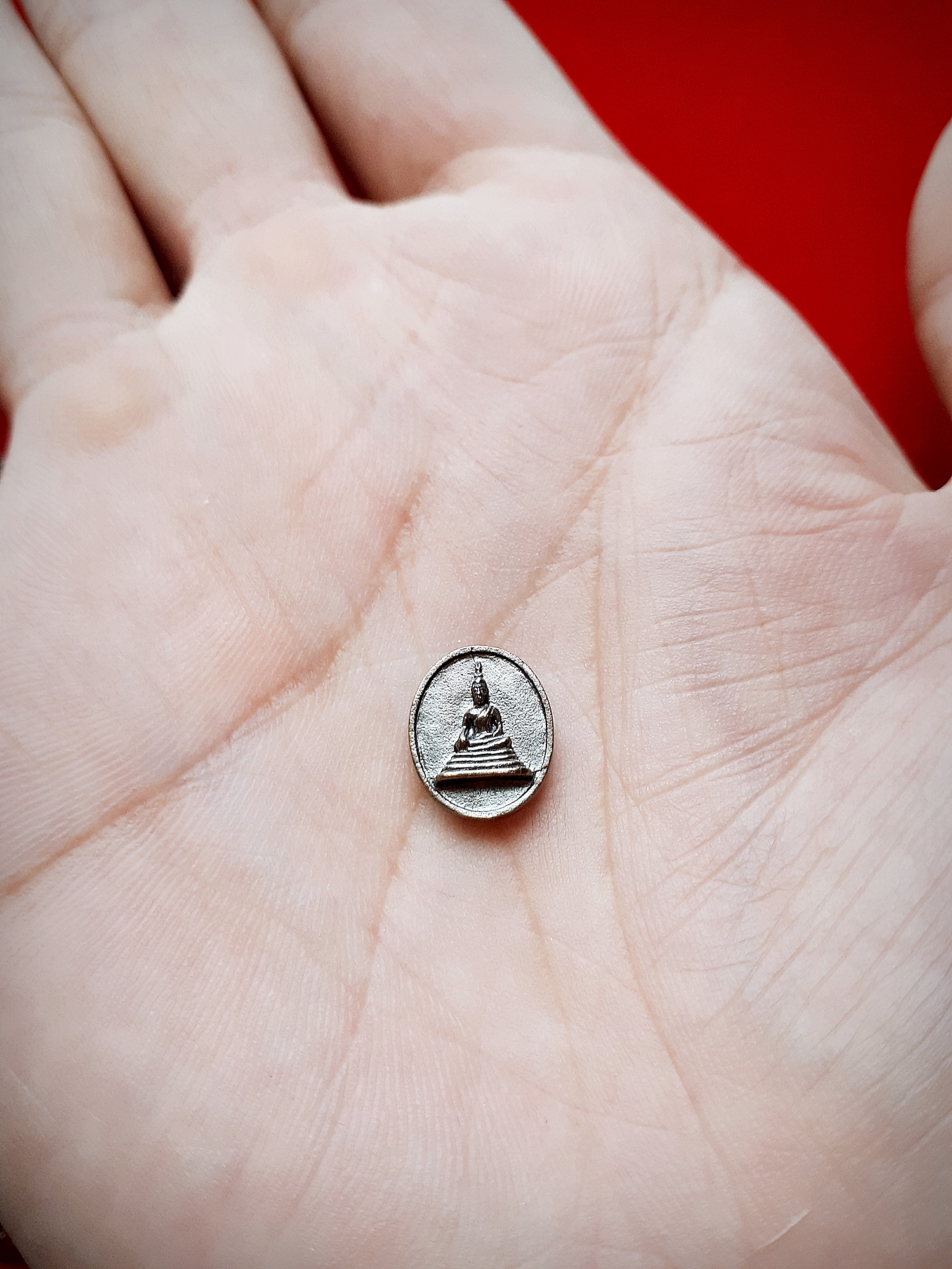 เหรียญเม็ดแตงสมเด็จองค์ปฐม หลัง พระสีวลี หลวงพ่อเล็ก (พระอาจารย์เล็ก) วัดท่าขนุน