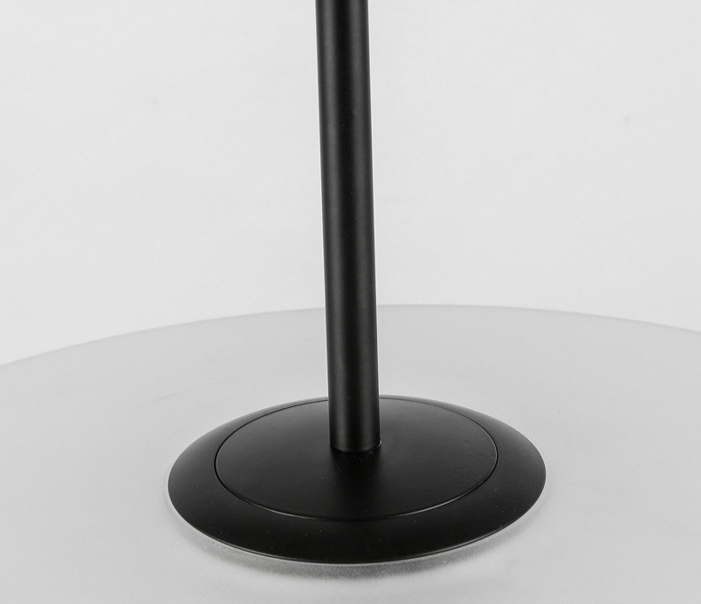 โคมไฟแขวนเพดานสไตล์โมเดิร์นมินิมอล ทรงจานบิน UFO ขนาด 35cm แก้วสีขาว [OVL-735]