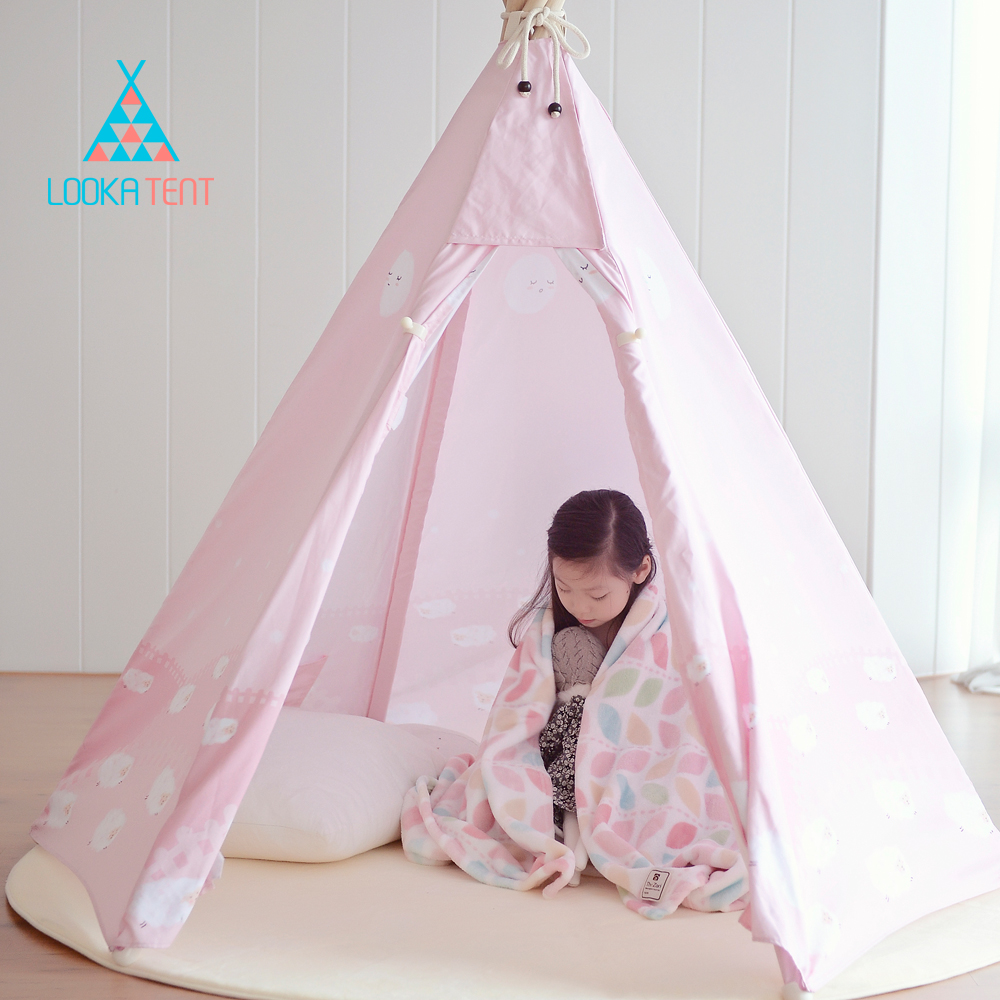 บ้านจำลองทรงเต๊นท์อินเดียนแดงสำหรับเด็ก LOOKA Tent (Pink Dream)