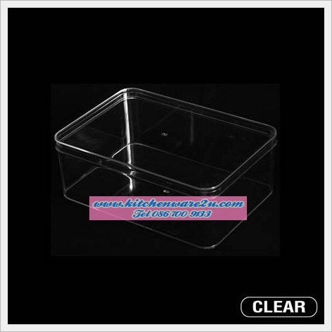 P04910 กล่องเหลี่ยม ใสปิ๊ง กว้าง 13.7 ยาว 18.5 สูง 7.2 ซม.เกรดเอ คุณภาพดี No.232 ราคาส่งต่อ 1 โหล : 12 ใบ:เฉลี่ย 52.5 บ/ใบ