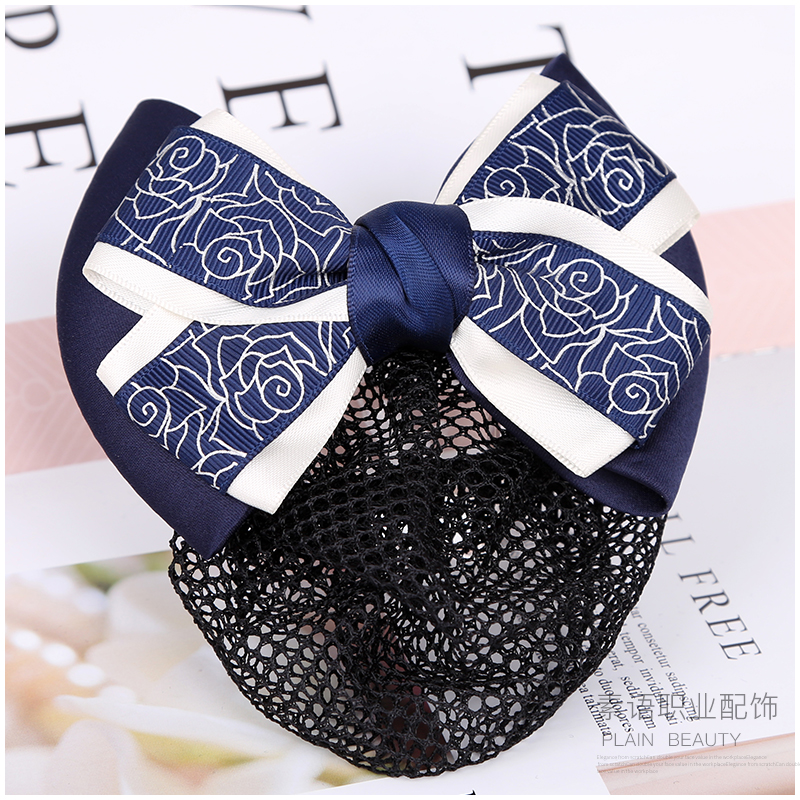 เน็ตติดผม โบว์ติดผม กิ๊ปติดผม โบว์ผูกผม A6211020 สีภาพ
