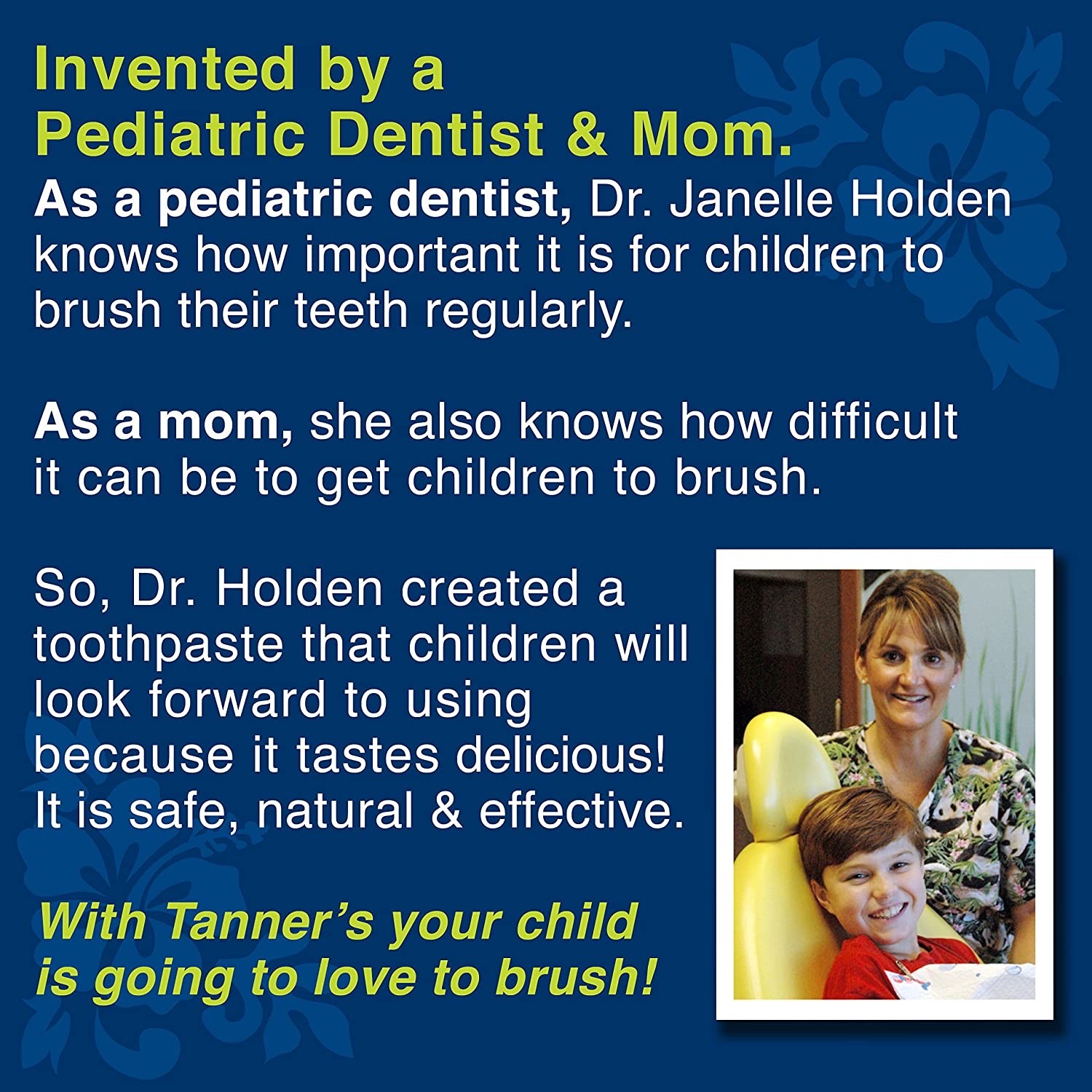 ยาสีฟันผสมฟลูออไรด์สำหรับเด็ก Tanner's Tasty Paste Antivacity Fluoride Toothpaste with XYLITOL (Cha Cha Chocolate)